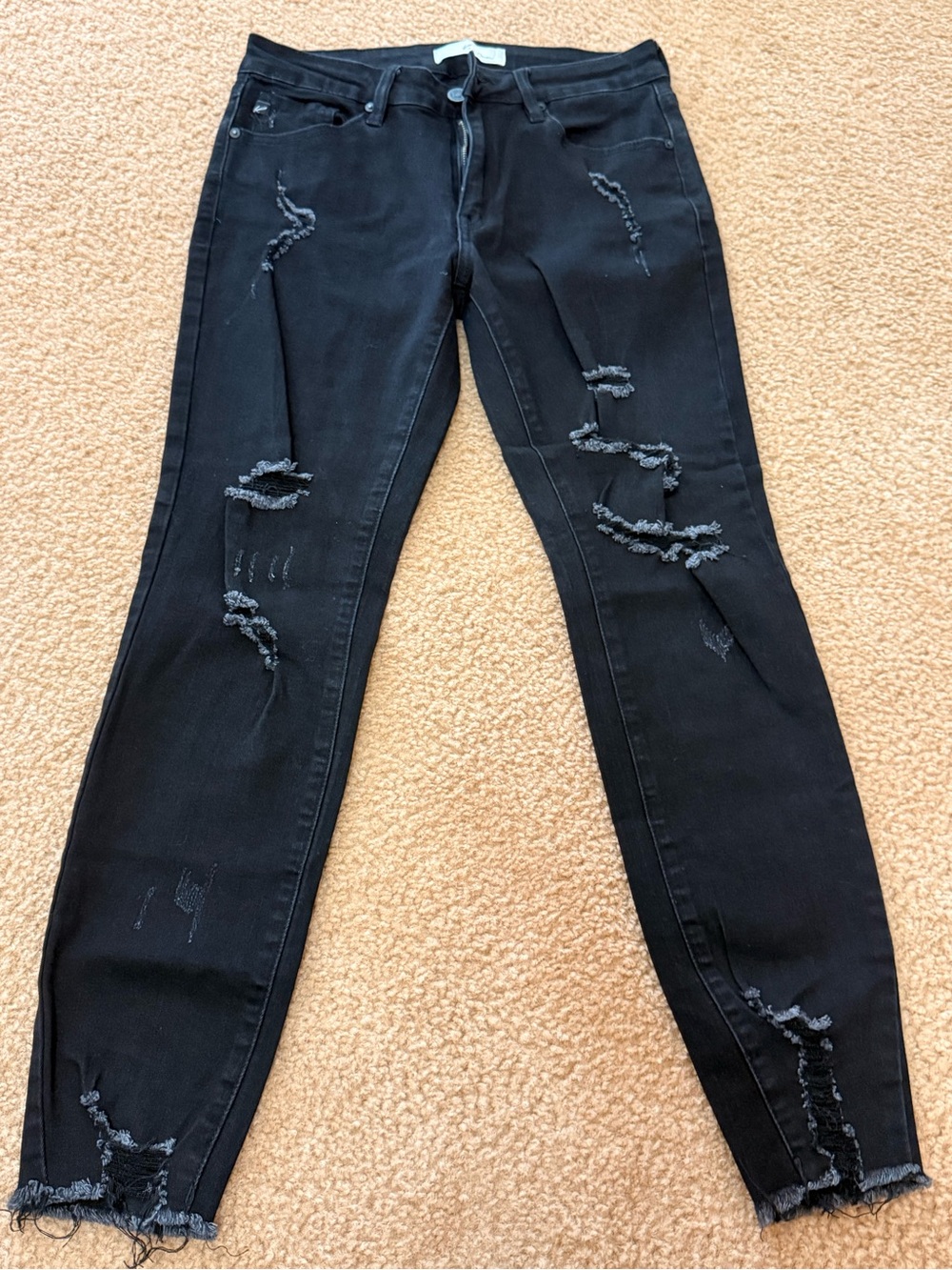 KanCan Black Distressed Skinny Jeans